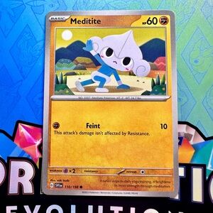 meditite (110/198) - common — pokémon: scarlet & violet - base set